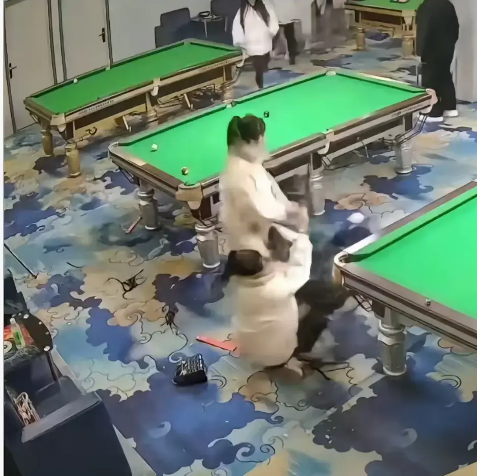 炸裂！《台球厅三狠人》中精神少女于台球厅真人互锤，完整视频高清HD免费分享，赶紧收藏！